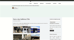 Desktop Screenshot of ferroeacocalifornia.com.br