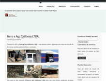 Tablet Screenshot of ferroeacocalifornia.com.br